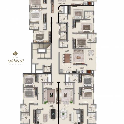 Apartamentos Tipo 1, 2 e 3 Centro de Itapema